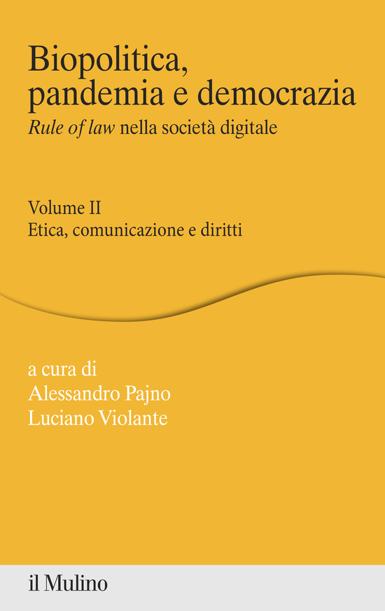 Copertina del libro Biopolitica, pandemia e democrazia. Rule of law nella società digitale